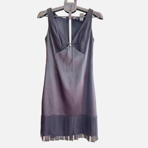 Vintage Y2K Laundry by Shelli Segal Black Empire Dress - LBD